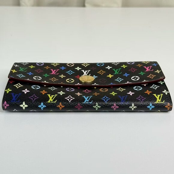 Louis Vuitton Multicolor Black Wallet with Colorful Monogram Design - Picture 5 of 7